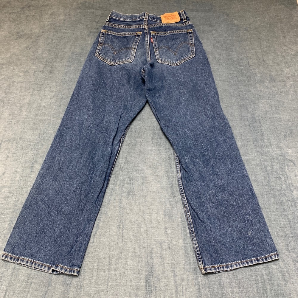 Vintage Levi's 569 Loose Straight Fit Jeans Womens 14 Slim 25x27 Blue Denim Y2K